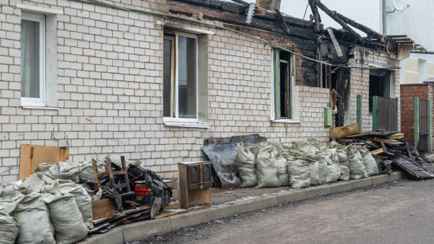 Professional Fire Damage Removal technician working in Lonsdale, MN